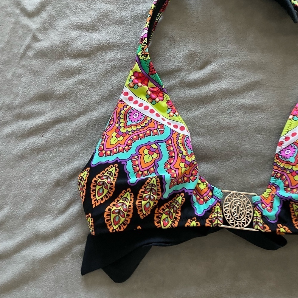 Trina Turk Moroccan Medallion Halter Bikini Top - Picture 5 of 7